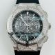 Hublot Big Bang Replica Watch SS Rhombus Case Diamond Bezel Skeleton Dial 42MM (3)_th.jpg